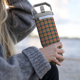 ScotsTee Shop Scottish Buchanan Ancient Tartan Flip Straw Tumbler 20oz 30oz
