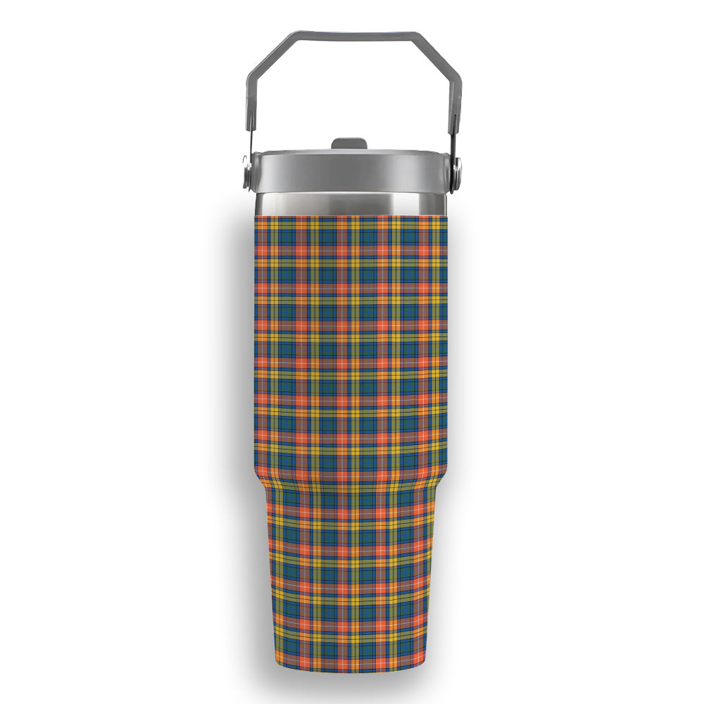 ScotsTee Shop Scottish Buchanan Ancient Tartan Flip Straw Tumbler 20oz 30oz
