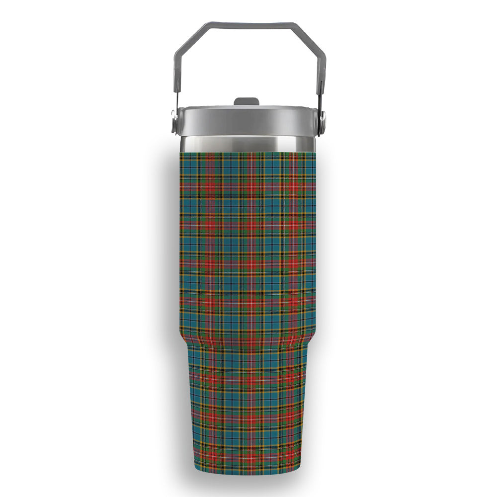ScotsTee Shop Scottish Beattie (Beatty) Ancient Tartan Flip Straw Tumbler 20oz 30oz