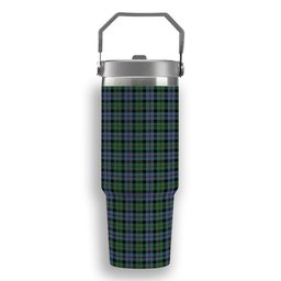 ScotsTee Shop Scottish Black Watch Coarse Kilt Ancient Tartan Flip Straw Tumbler 20oz 30oz