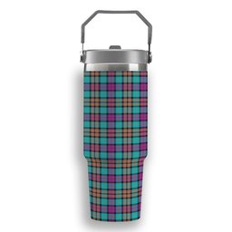 ScotsTee Shop Scottish Buchanan Inauguration Tartan Flip Straw Tumbler 20oz 30oz