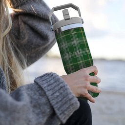 ScotsTee Shop Scottish Bryant Tartan Flip Straw Tumbler 20oz 30oz