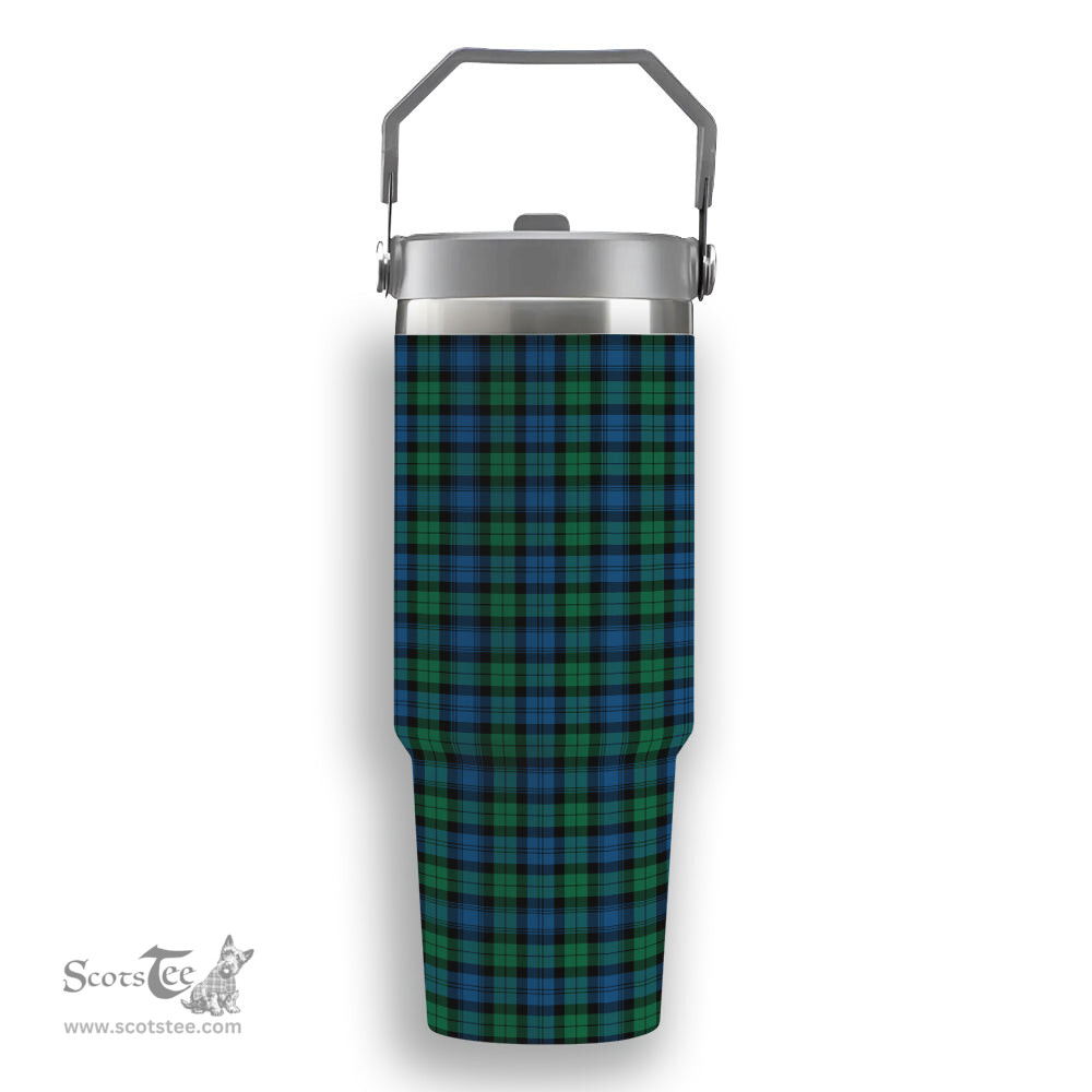 ScotsTee Shop Scottish Black Watch Ancient Tartan Flip Straw Tumbler 20oz 30oz