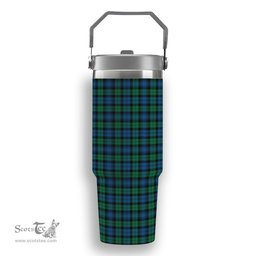 ScotsTee Shop Scottish Black Watch Ancient Tartan Flip Straw Tumbler 20oz 30oz