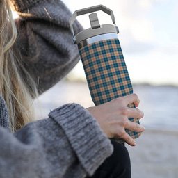 ScotsTee Shop Scottish Barclay Hunting #2 Modern Clan Tartan Flip Straw Tumbler 20oz 30oz
