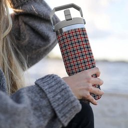 ScotsTee Shop Scottish Bell Border (Bell Southern Bell) Modern Tartan Flip Straw Tumbler 20oz 30oz