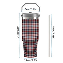 ScotsTee Shop Scottish Bell Border (Bell Southern Bell) Modern Tartan Flip Straw Tumbler 20oz 30oz