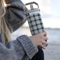 ScotsTee Shop Scottish Baxter of Balgavies Ancient Tartan Flip Straw Tumbler 20oz 30oz