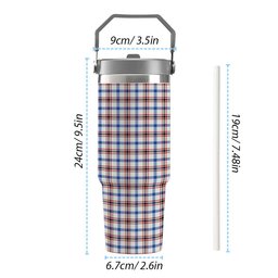 ScotsTee Shop Scottish Boswell Dress Modern Tartan Flip Straw Tumbler 20oz 30oz