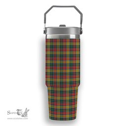 ScotsTee Shop Scottish Buchanan 1800 Tartan Flip Straw Tumbler 20oz 30oz