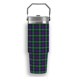 ScotsTee Shop Scottish Baillie Highland Society Ancient Tartan Flip Straw Tumbler 20oz 30oz