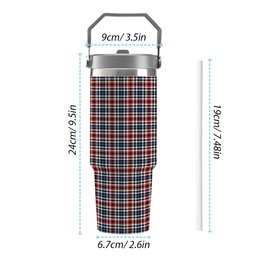 ScotsTee Shop Scottish Bell Border (Bell Southern Bell) Ancient Tartan Flip Straw Tumbler 20oz 30oz