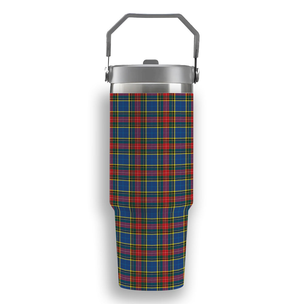 ScotsTee Shop Scottish Bethune Modern Tartan Flip Straw Tumbler 20oz 30oz