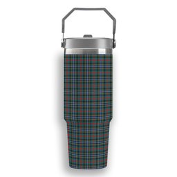ScotsTee Shop Scottish Bisset Modern Tartan Flip Straw Tumbler 20oz 30oz