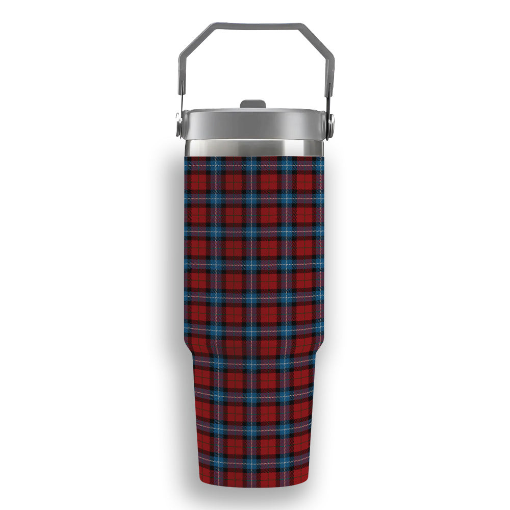 ScotsTee Shop Scottish Baillie of Polkemmet Red Tartan Flip Straw Tumbler 20oz 30oz
