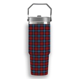 ScotsTee Shop Scottish Baillie of Polkemmet Red Tartan Flip Straw Tumbler 20oz 30oz