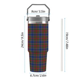 ScotsTee Shop Scottish Beattie (Beatty) Modern Tartan Flip Straw Tumbler 20oz 30oz