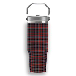ScotsTee Shop Scottish Borthwick Modern Tartan Flip Straw Tumbler 20oz 30oz