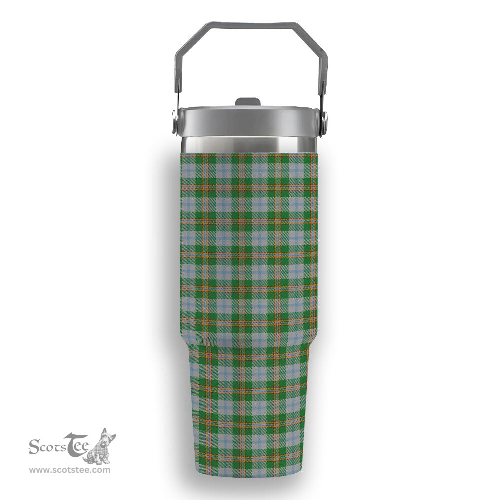 ScotsTee Shop Scottish Couper Dress Dalgleish 2 Tartan Flip Straw Tumbler 20oz 30oz