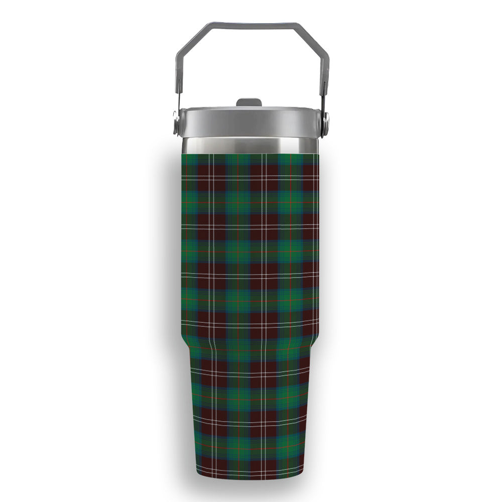 ScotsTee Shop Scottish Chisholm Hunting Ancient Tartan Flip Straw Tumbler 20oz 30oz
