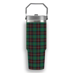 ScotsTee Shop Scottish Chisholm Hunting Ancient Tartan Flip Straw Tumbler 20oz 30oz