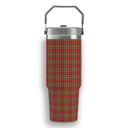 ScotsTee Shop Scottish Chattan Modern Tartan Flip Straw Tumbler 20oz 30oz