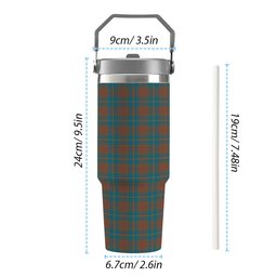 ScotsTee Shop Scottish Cameron Hunting Ancient Tartan Flip Straw Tumbler 20oz 30oz