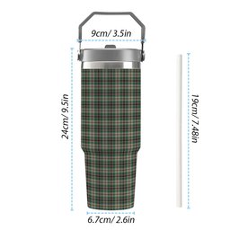 ScotsTee Shop Scottish Craig Ancient Tartan Flip Straw Tumbler 20oz 30oz