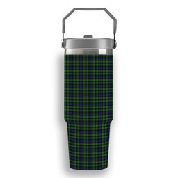 ScotsTee Shop Scottish Campbell of Breadalbane Tartan Flip Straw Tumbler 20oz 30oz
