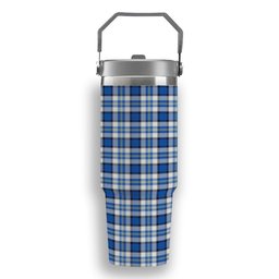 ScotsTee Shop Scottish Craig Paisley Modern Tartan Flip Straw Tumbler 20oz 30oz