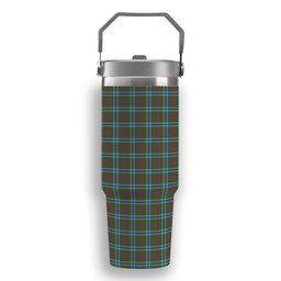 ScotsTee Shop Scottish Currie of Arran Modern Clan Tartan Flip Straw Tumbler 20oz 30oz