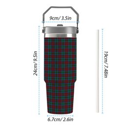 ScotsTee Shop Scottish Christie, Keith & Family Tartan Flip Straw Tumbler 20oz 30oz