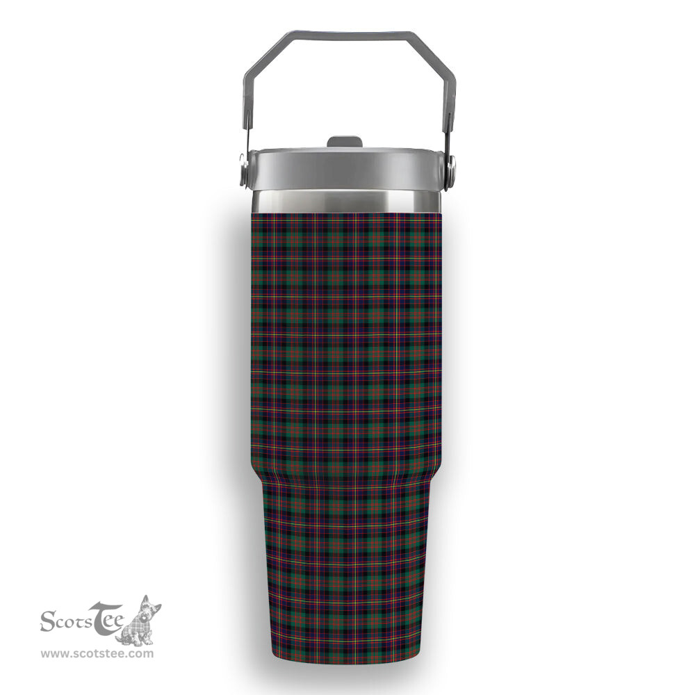 ScotsTee Shop Scottish Cameron Highlanders of Ottawa Tartan Flip Straw Tumbler 20oz 30oz