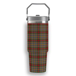ScotsTee Shop Scottish Chattan Chief of Clan Tartan Flip Straw Tumbler 20oz 30oz