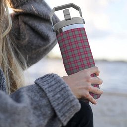 ScotsTee Shop Scottish Crawford Ancient Tartan Flip Straw Tumbler 20oz 30oz
