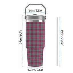ScotsTee Shop Scottish Crawford Ancient Tartan Flip Straw Tumbler 20oz 30oz