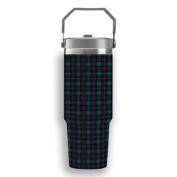 ScotsTee Shop Scottish Campbel of Cawdor Modern Tartan Flip Straw Tumbler 20oz 30oz