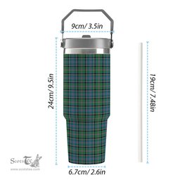 ScotsTee Shop Scottish Cooper Ancient Tartan Flip Straw Tumbler 20oz 30oz