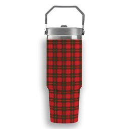 ScotsTee Shop Scottish Crief District Tartan Flip Straw Tumbler 20oz 30oz
