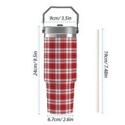ScotsTee Shop Scottish Cameron Hose Modern Tartan Flip Straw Tumbler 20oz 30oz