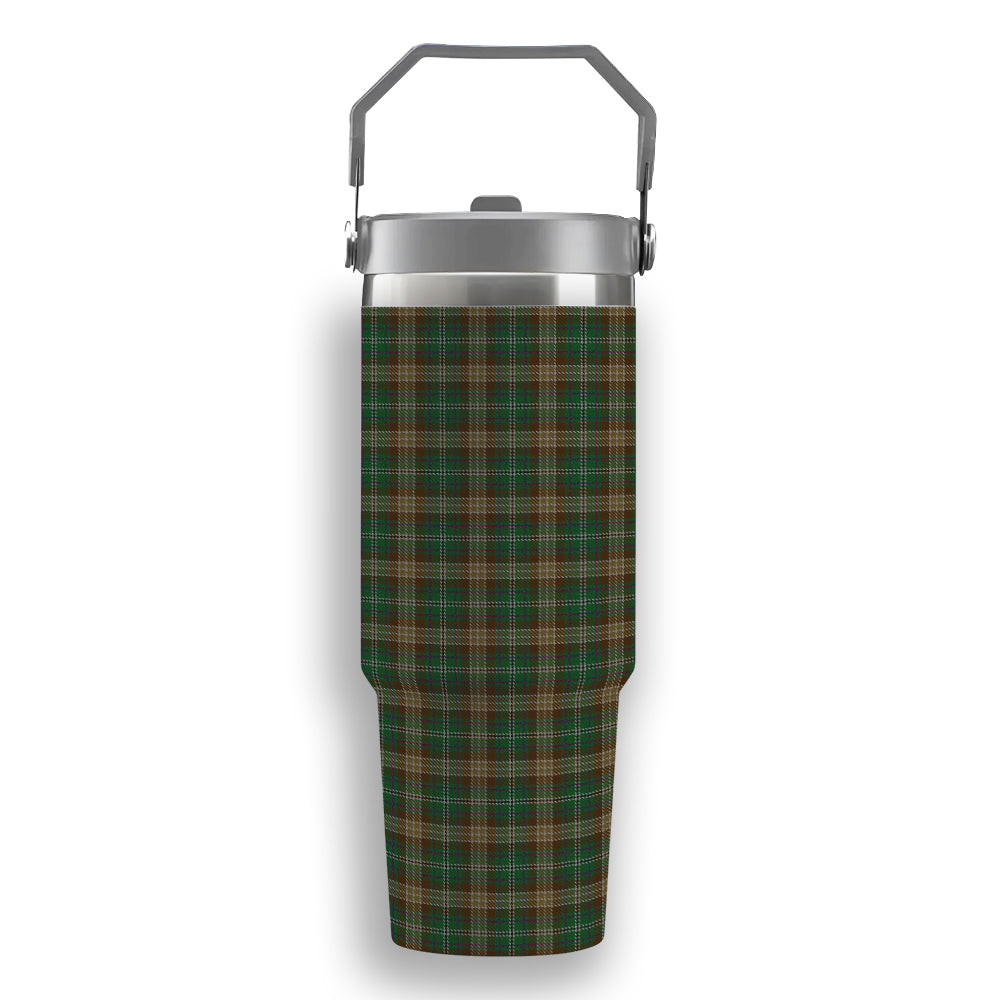 ScotsTee Shop Scottish Corcoran of Sherbrooke Tartan Flip Straw Tumbler 20oz 30oz