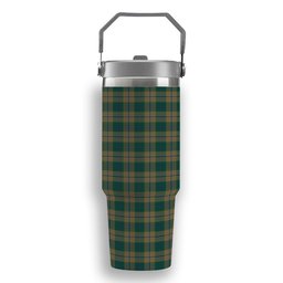 ScotsTee Shop Scottish Chisholm Colonial Tartan Flip Straw Tumbler 20oz 30oz
