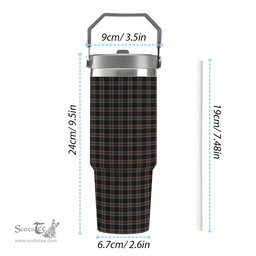 ScotsTee Shop Scottish Christie (London) Hunting Tartan Flip Straw Tumbler 20oz 30oz