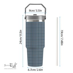 ScotsTee Shop Scottish Conquergood Canada Tartan Flip Straw Tumbler 20oz 30oz