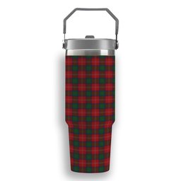 ScotsTee Shop Scottish Chisholm Tartan Flip Straw Tumbler 20oz 30oz