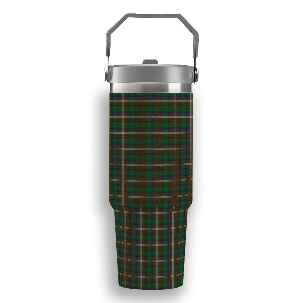 ScotsTee Shop Scottish Chisholm Hunting Tartan Flip Straw Tumbler 20oz 30oz