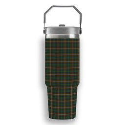 ScotsTee Shop Scottish Chisholm Hunting Tartan Flip Straw Tumbler 20oz 30oz