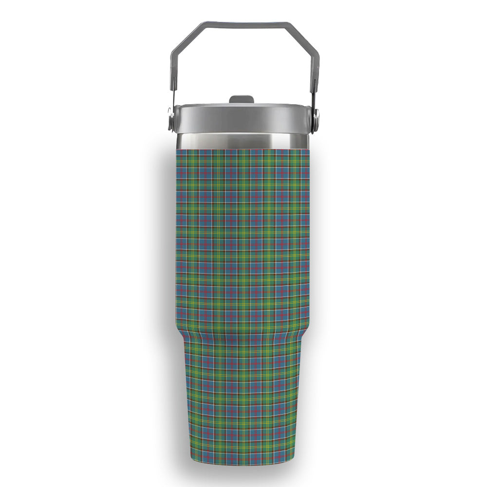 ScotsTee Shop Scottish Colville Tartan Flip Straw Tumbler 20oz 30oz