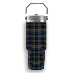 ScotsTee Shop Scottish Colquhoun Modern Tartan Flip Straw Tumbler 20oz 30oz