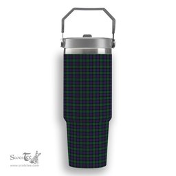 ScotsTee Shop Scottish Campbell of Cawdor Tartan Flip Straw Tumbler 20oz 30oz